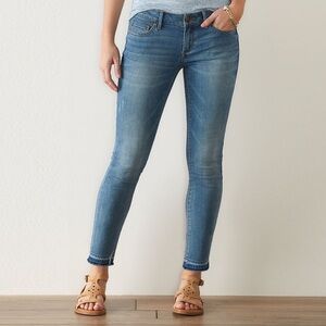 Sonoma Distressed Hem Skinny Jeans